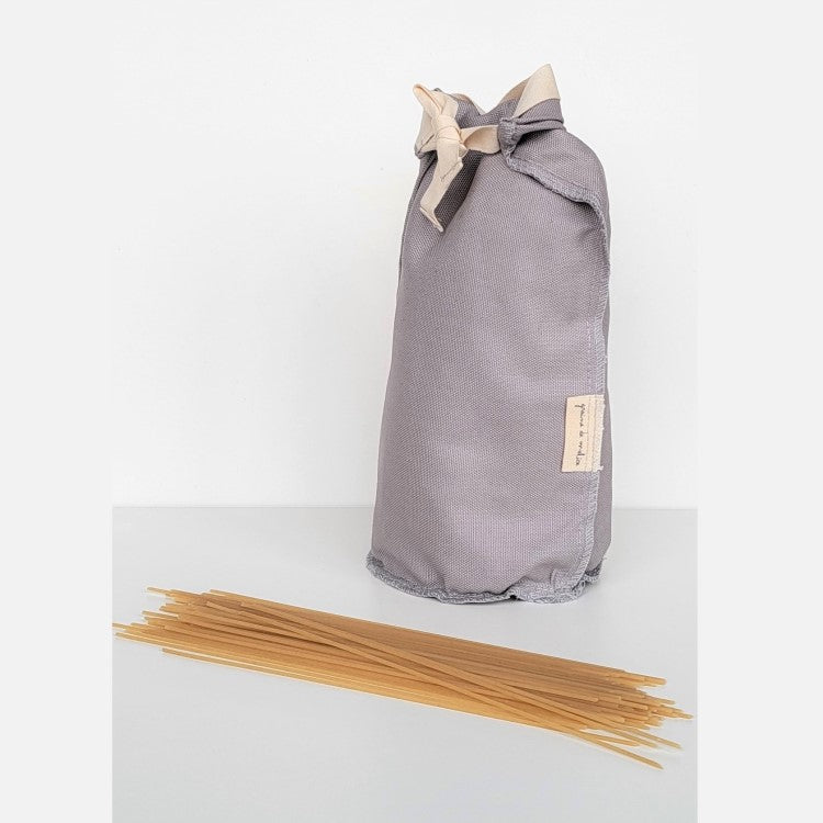 Brotbeutel Größe S Baumwolle in grau