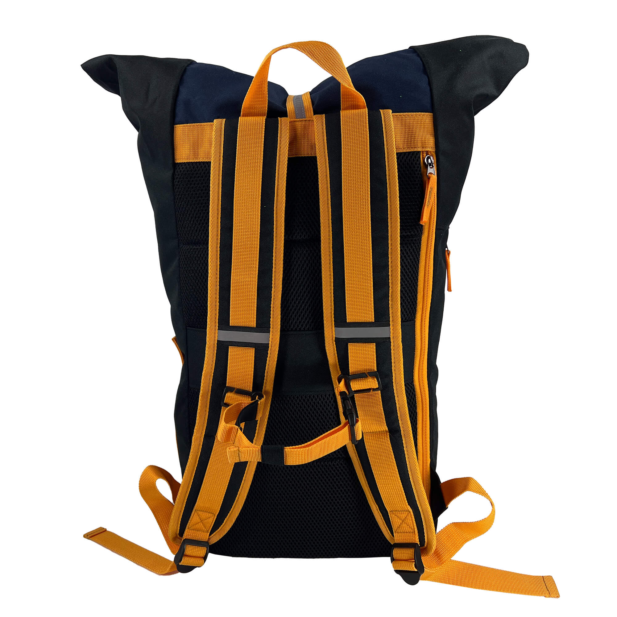 Rolltop Rucksack Nordsee in schwarz