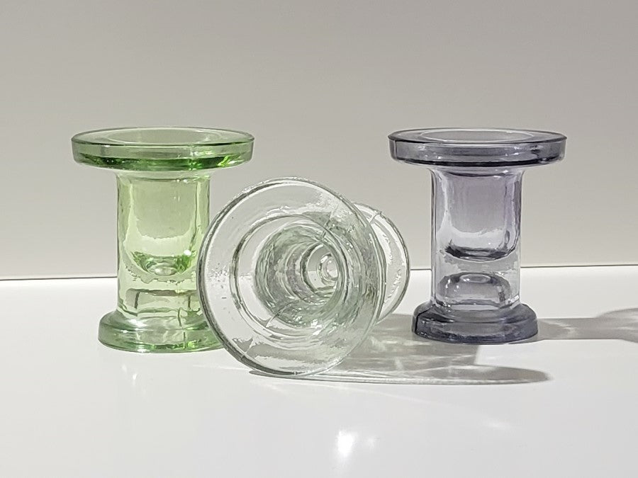 Teelichthalter aus Glas H 11,5 cm