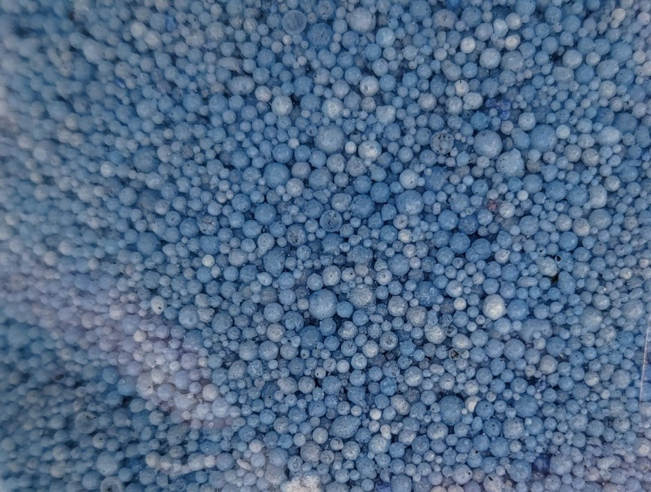Kerzensand aus Stearin Farbe blaue Lagune