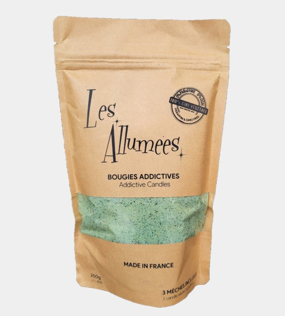 Kerzensand in lindgrün aus Stearin