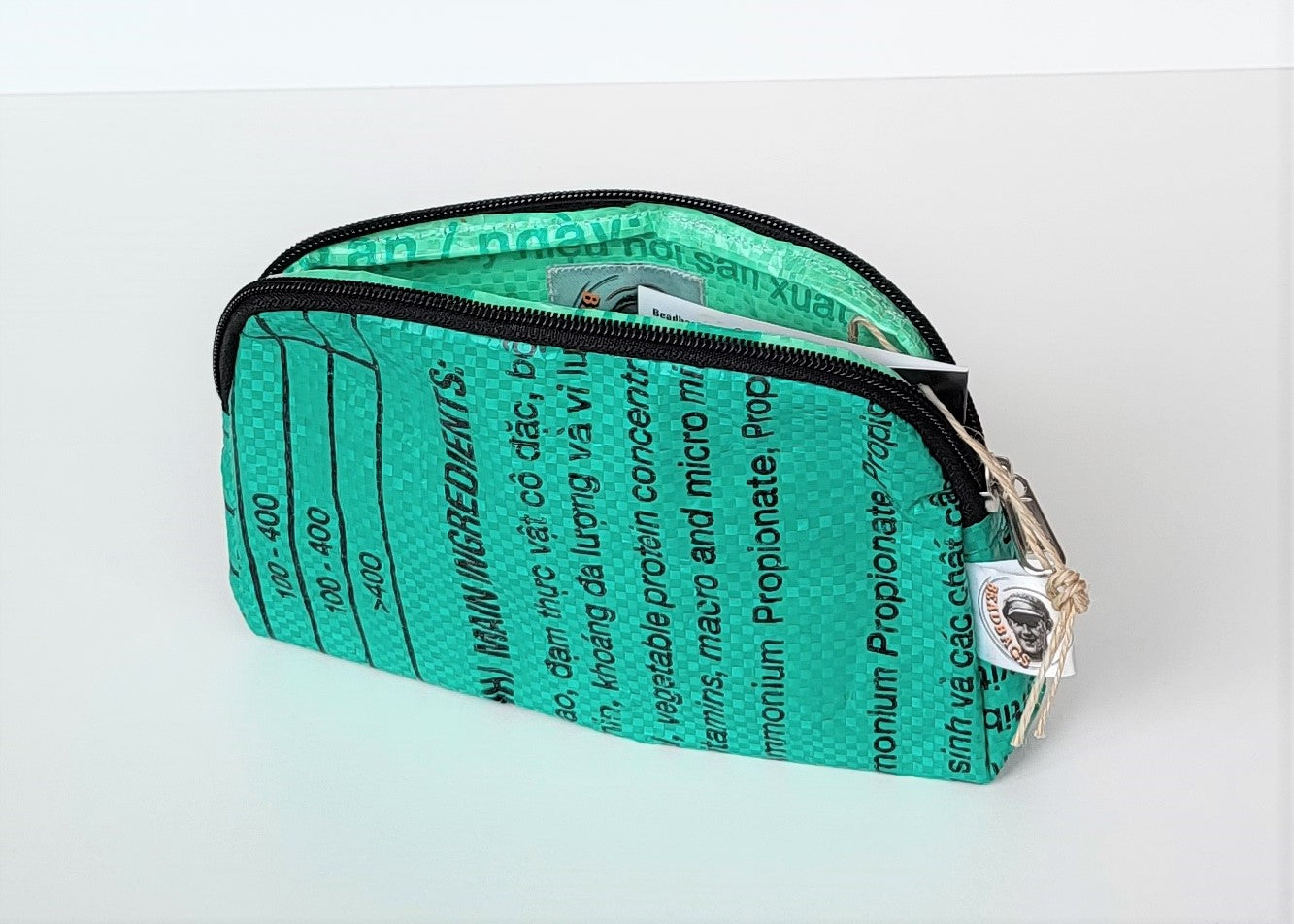 Kultur- oder Kosmetiktasche in grün