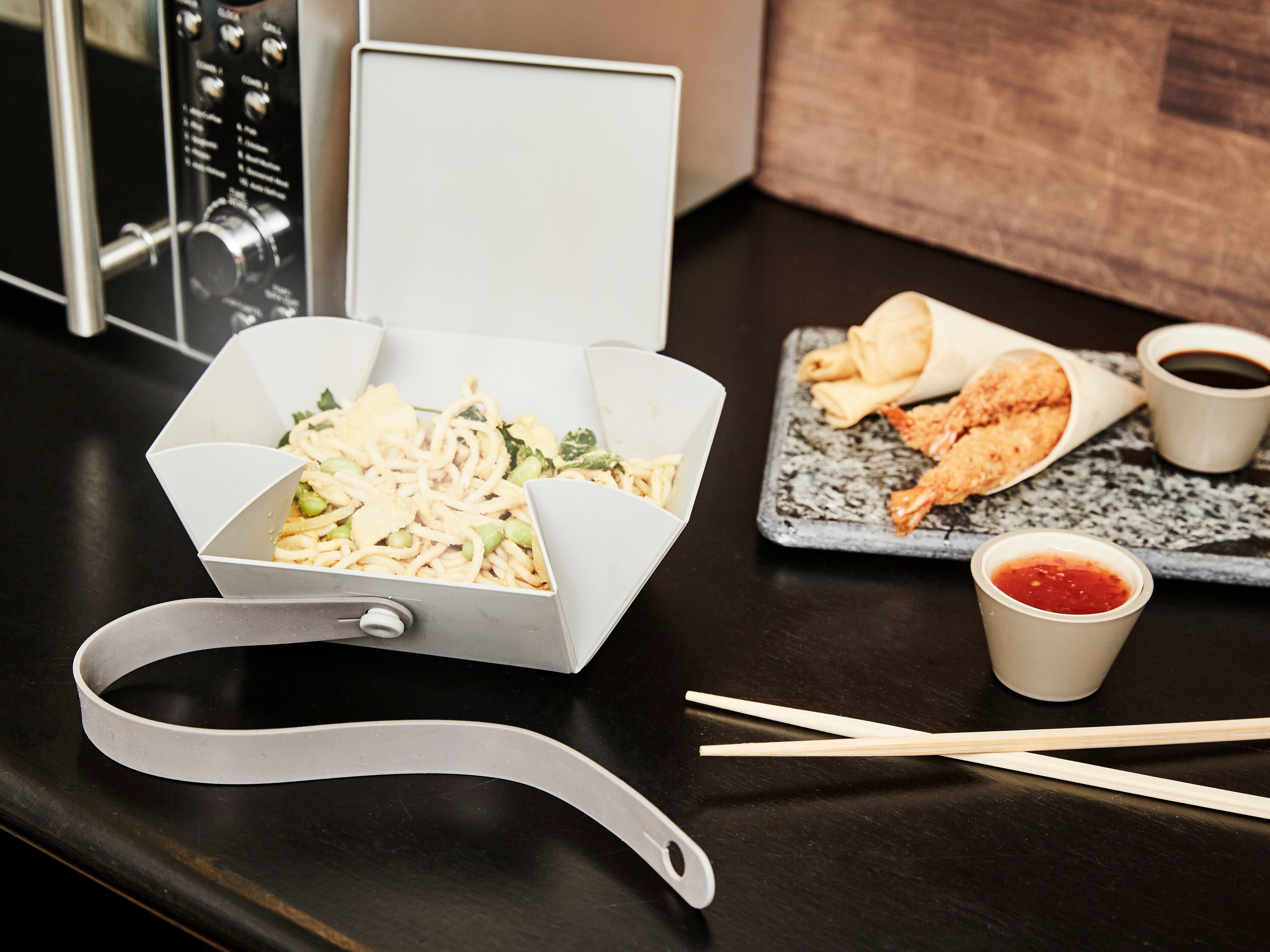 faltbare Lunch Box 02 in warm grey von uhmm