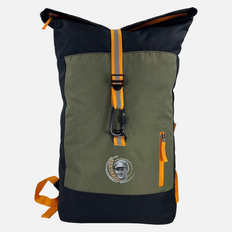 Rolltop Rucksack olive-farben von BEADBAGS für Business oder privat