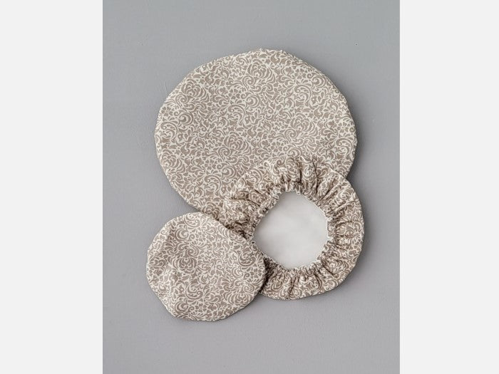 Schüsselhauben im 3er Set Muster beige dream