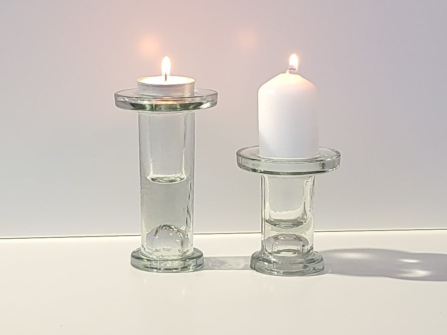 Kerzenständer Glas H 11,5 cm