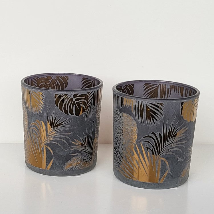 Teelichtglas im 2er Set - 2 Varianten