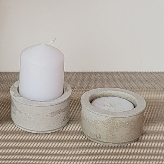 Teelichthalter WILLI Beton natur und weitere Farben