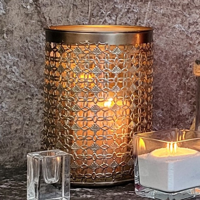 Windlicht aus Metall - Riad von Gildehandwerk für große Stumpenkerzen